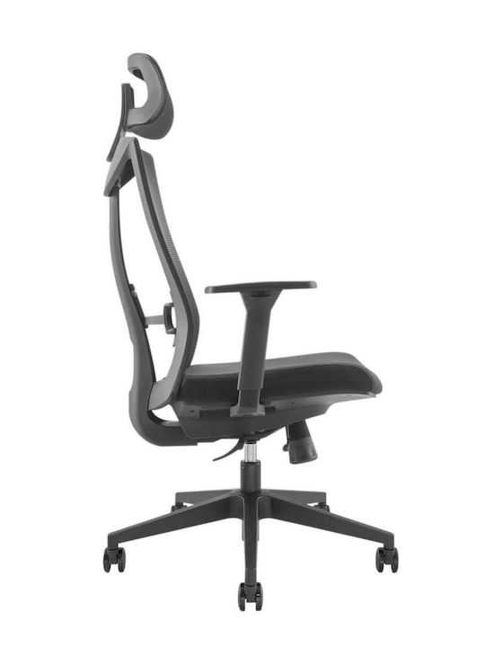 Ergo Office Scaun De Birou Cu Brațe Reglaibile Negru