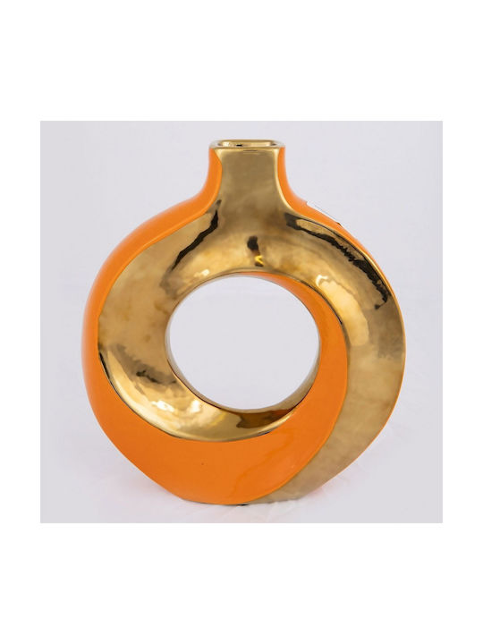 Decorative Vase Orange 22x5.5x24.5cm