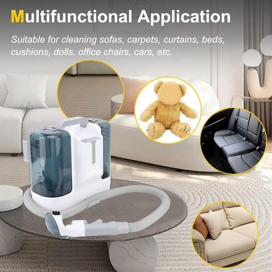 Aspirator Umede-Uscate 450W cu Recipient din Plastic 0.6lt Alb