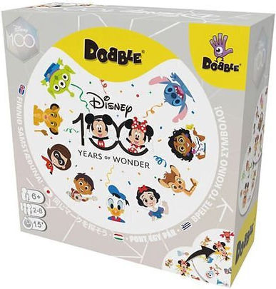 Επιτραπέζιο Παιχνίδι Dobble Disney 100 (Ελληνική Έκδοση) για 2-8 Παίκτες 6+ Ετών Kaissa