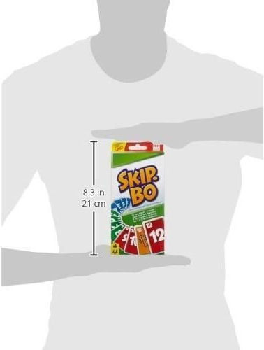 Board Game Skip Bo for 2-6 Players 8+ Years Old Mattel