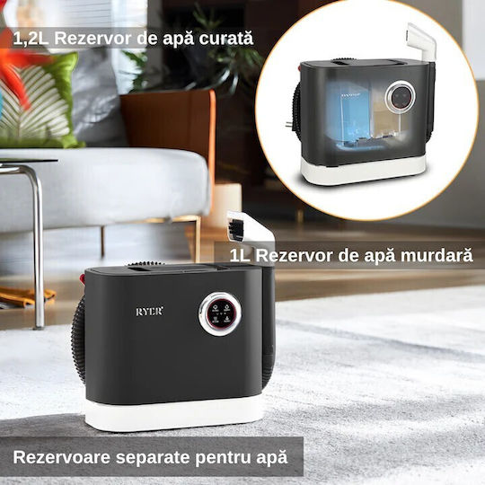 Ryer Staubsauger Flüssigkeiten / Feststoffe 1600W mit Kunststoff Behälter 1.2Es