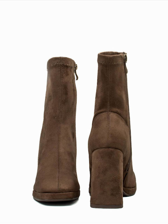 Stiefeletten Damen Braun
