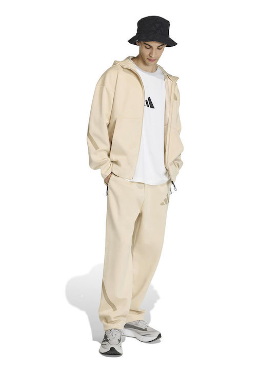 Sportswear Ζακέτα με Κουκούλα Μπέζ