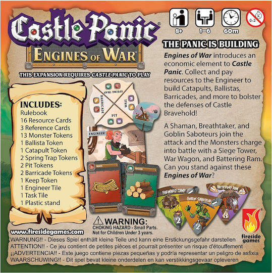 Game Expansion Castle Panic Engines of War for 1-6 Players 12+ Years Old (EN) Fireside