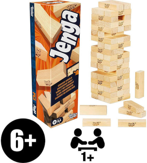 Board Game Jenga for 1+ Players 6+ Years Old Hasbro