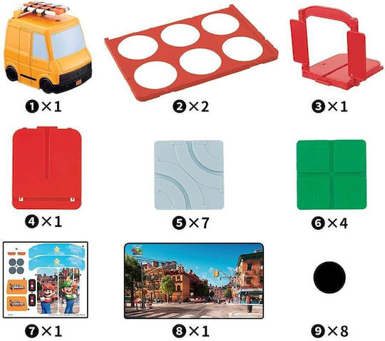 Board Game Super Mario Find the Route for 1-2 Players 5+ Years Old (EN) Epoch Toys