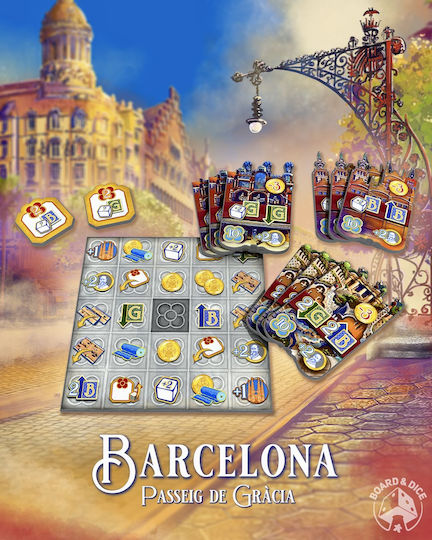 Extensie de Joc Barcelona: Passeig de Gràcia pentru 1-4 Jucători 14+ Ani (EN) Board & Dice