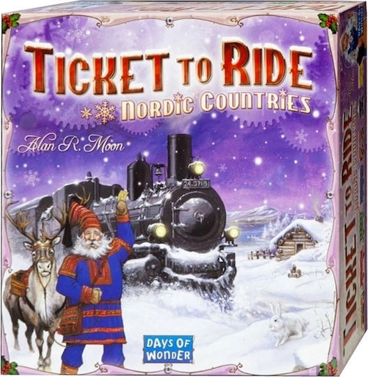 Board Game Ticket to Ride: Σκανδιναβικές Χώρες for 2-3 Players 8+ Years Old (EN) Days of Wonder