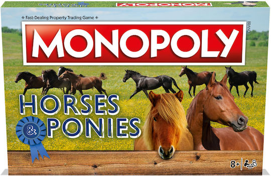 Board Game Horses and Ponies Monopoly for 2-6 Players 8+ Years Old (EN) Winning Moves