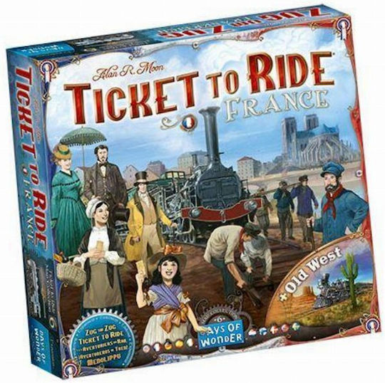 Game Expansion Ticket to Ride France & Old West for 2-3 Players 8+ Years Old (EN) Days of Wonder