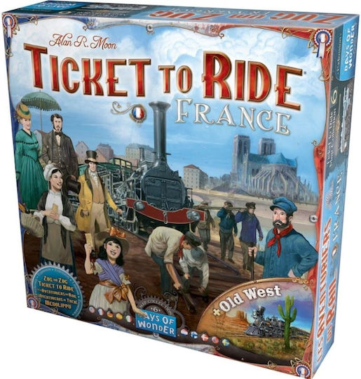 Game Expansion Ticket to Ride France & Old West for 2-3 Players 8+ Years Old (EN) Days of Wonder