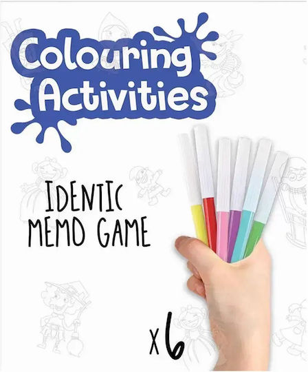 Επιτραπέζιο Παιχνίδι Colouring Activities Identic Memo για 1-4 Παίκτες 4+ Ετών (EN) Educa