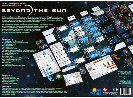 Настолна игра Beyond the Sun за 2-4 играчи 14+ години (EN) Rio Grande Games