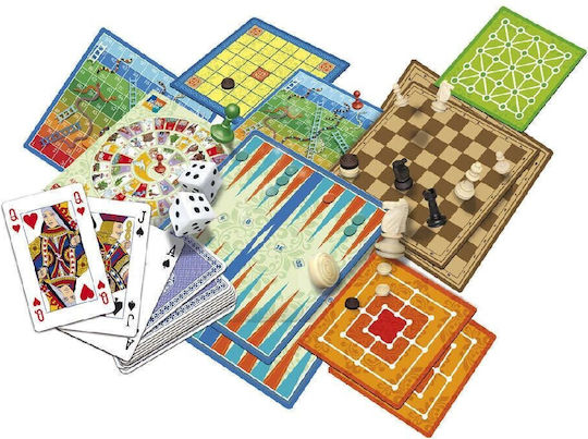Brettspiel Σούπερ Συλλογή Επιτραπέζιων 100+ für 2-4 Spieler 6+ Jahre Real Fun Toys