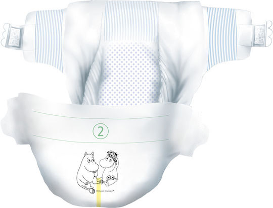 Moomin Baby Πάνες με Αυτοκόλλητο No. 2 για 3-6kg 56τμχ