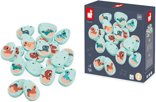 Board Game Dino Memory for 1 Player 2+ Years Old Janod