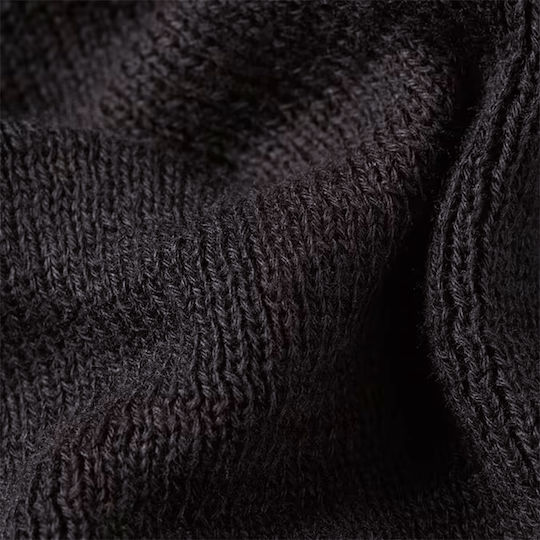 Effo Beanie Männer Beanie Gestrickt in Schwarz Farbe
