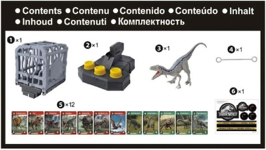 Board Game Jurassic World Cage Breaker for 2+ Players 4+ Years Old (FR) Epoch Toys