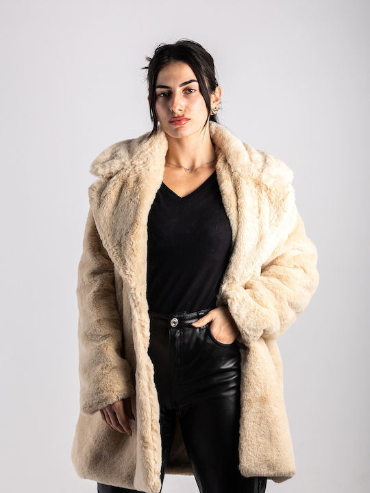 Women's Short Fur cream