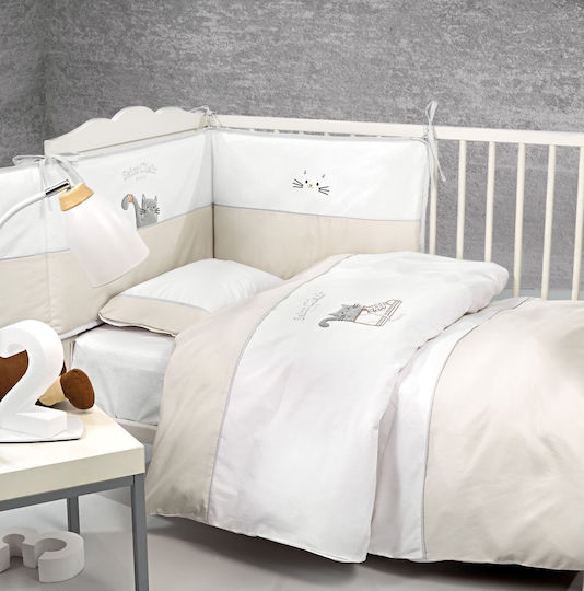 Saint Clair Baby Crib Bedding Set Max 5pcs Beige