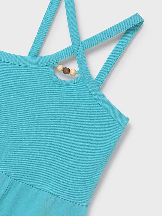 Kinderstoff-Overall-Shorts/Bermudas Agata Blau