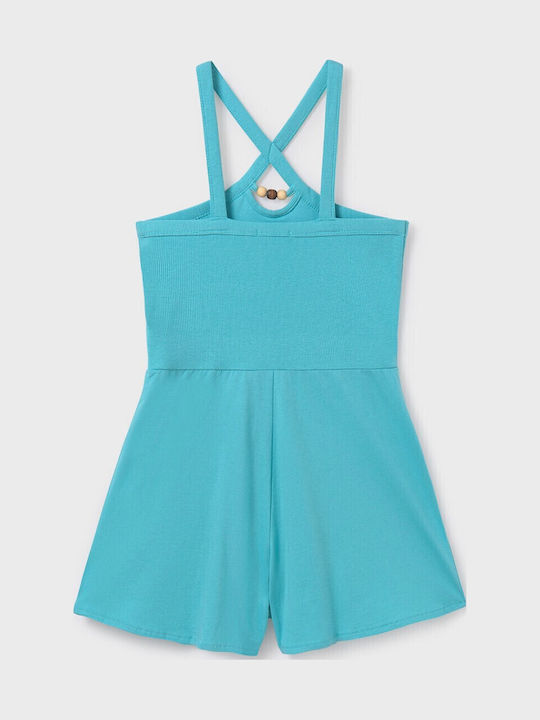 Kinderstoff-Overall-Shorts/Bermudas Agata Blau