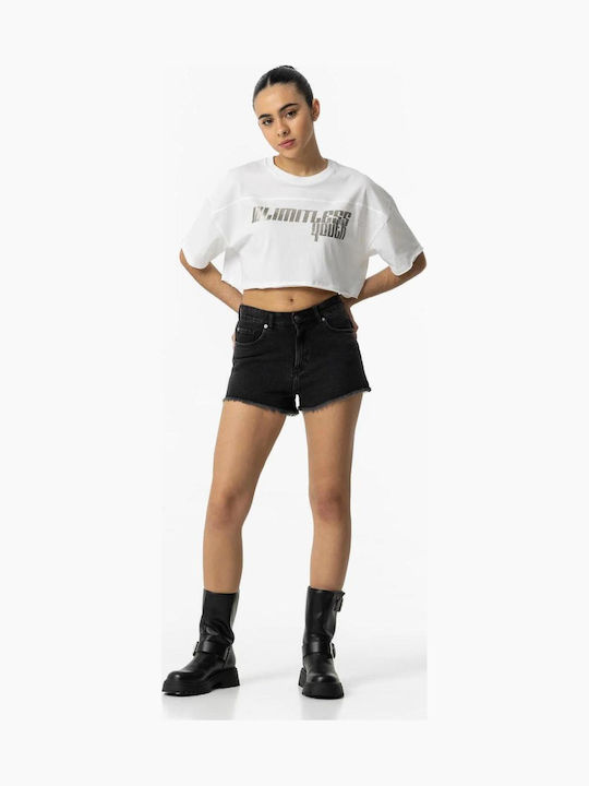 Șort/Salopetă Copii Denim Negru