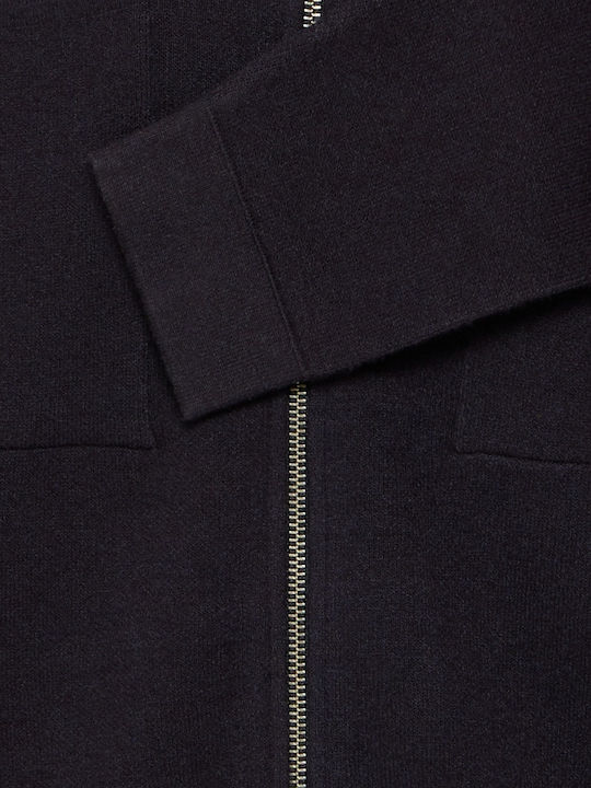 Herren Strickjacke Dark Navy Melange