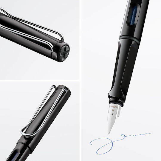 Lamy Safari 019 Writing Pen Broad Black made of Plastic with Black Ink