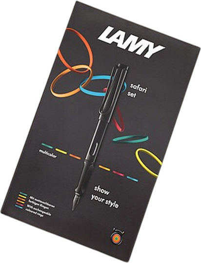 Lamy Safari Подредба Писалка Medium от Пластмаса с Черно Мастило