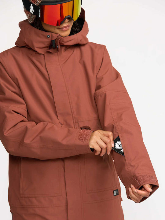 Volcom Women's Ski & Snowboard Jacket Brown H0452604-HEN
