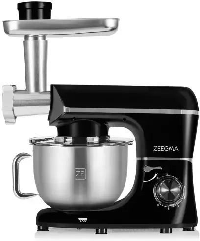 Zeegma Stand Mixer 1900W with Stainless Mixing Bowl 6.2lt