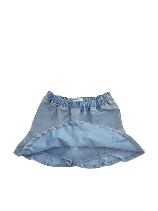 Kinder Rock aus Jeans Einfarbig Blau