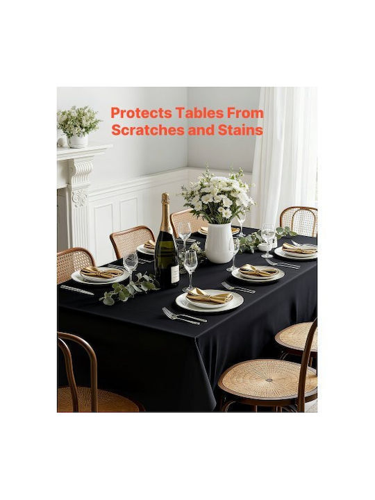 Vevor Tablecloth Set 6pcs Black 70x120cm