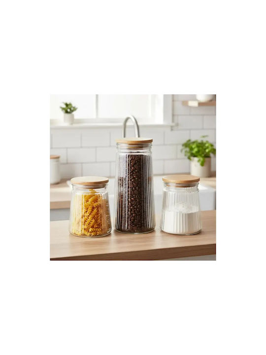 Vilde Vase General Use with Lid Glass Transparent 1400ml