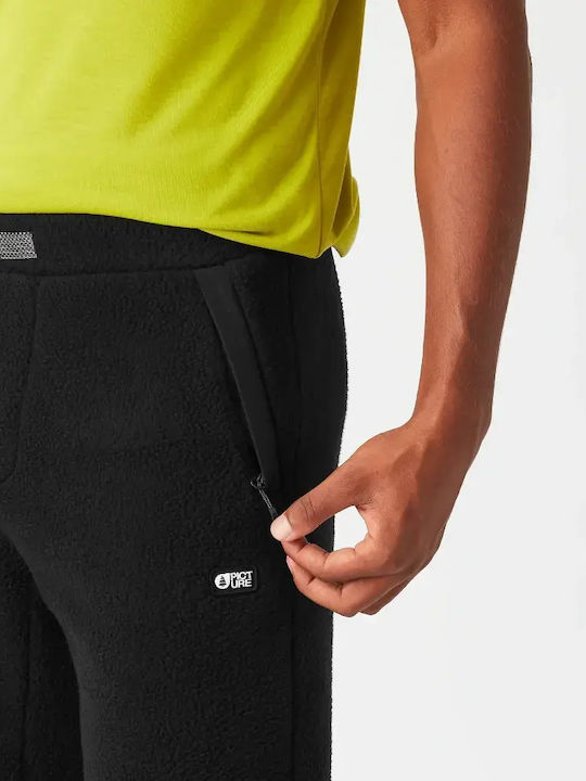 Sweatpants Glossy with Elastic Black