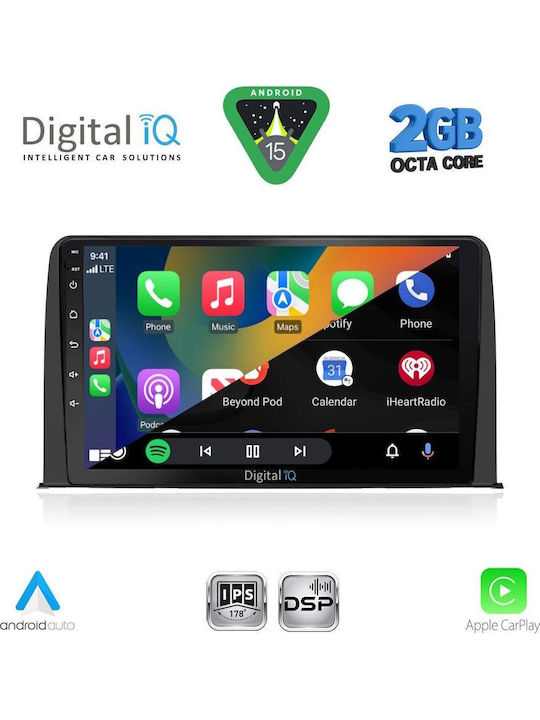Digital IQ Car Audio System for Honda CR-V 2017-2022 (Bluetooth/USB/WiFi/GPS/Apple-Carplay/Android-Auto) with Touch Screen 10"