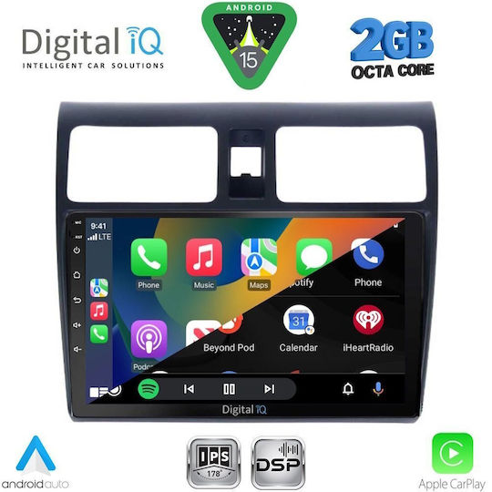 Digital IQ Car Audio System for Suzuki Swift 2005-2011 (Bluetooth/USB/WiFi/GPS/Apple-Carplay/Android-Auto) with Touch Screen 10"