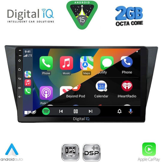 Digital IQ Ηχοσύστημα Αυτοκινήτου για Volkswagen Tiguan 2016 (Bluetooth/USB/WiFi/GPS/Apple-Carplay/Android-Auto) με Οθόνη Αφής 10"