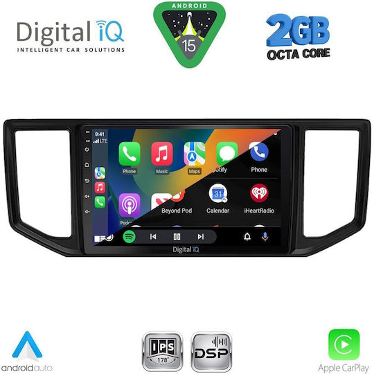 Digital IQ Car Audio System for Volkswagen Crafter 2017 (Bluetooth/USB/WiFi/GPS/Apple-Carplay/Android-Auto) with Touch Screen 10"
