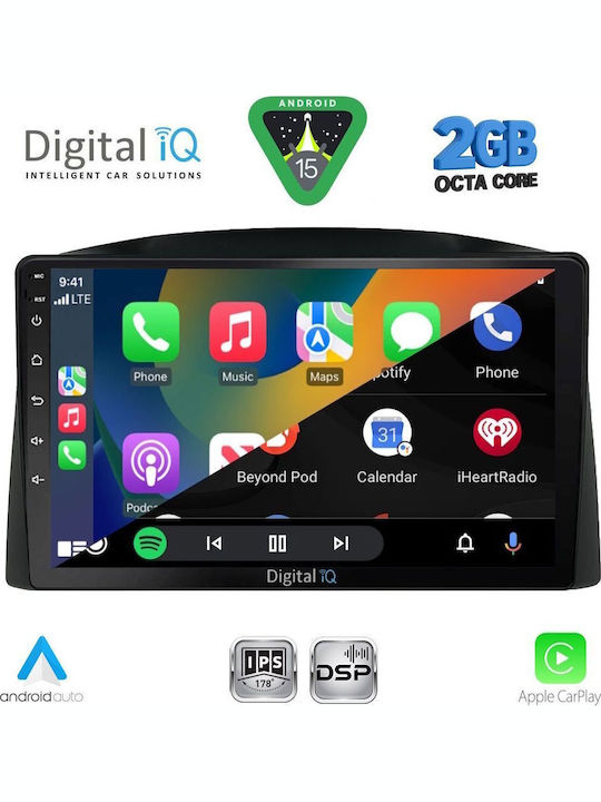 Digital IQ Car Audio System for Jeep Grand Cherokee 2005-2007 (Bluetooth/USB/WiFi/GPS/Apple-Carplay/Android-Auto) with Touch Screen 10"