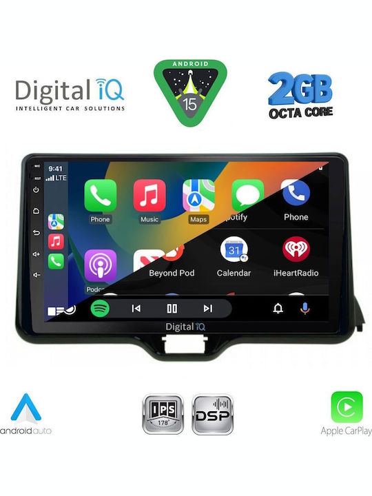 Digital IQ Car Audio System for Toyota Yaris Mazda 2 2020 (Bluetooth/USB/WiFi/GPS/Apple-Carplay/Android-Auto) with Touch Screen 10"