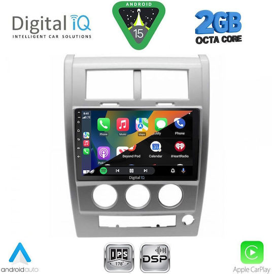 Digital IQ Car Audio System for Jeep Cherokee / Liberty 2007-2014 (Bluetooth/USB/WiFi/GPS/Apple-Carplay/Android-Auto) with Touch Screen 10"