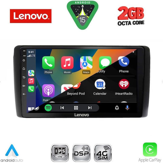 Lenovo Car Audio System for Nissan Leaf 2009-2017 (Bluetooth/USB/WiFi/GPS/Apple-Carplay/Android-Auto) with Touch Screen 9"