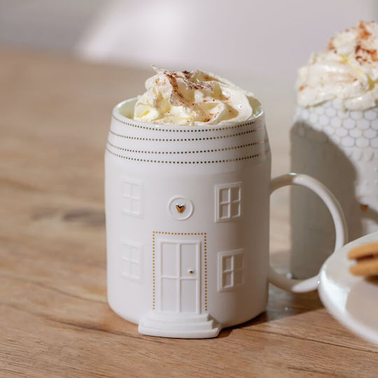 Raeder Christmas Mug Porcelain White D7.5cm.