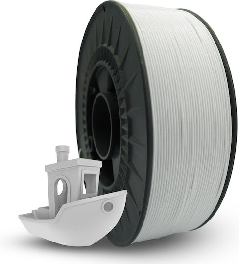 Fiberplastic Filament Pentru Imprimante 3D PLA 1.75mm Alb 1kg 1 Bucată Bobină