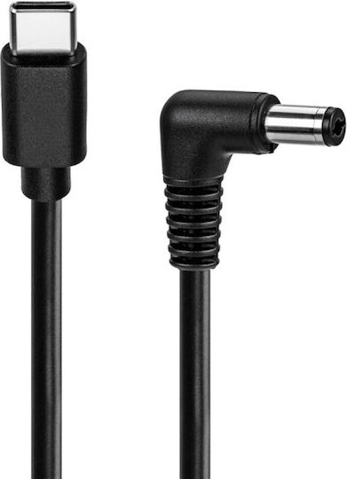 Goobay USB Typ-C Kabel Stromversorgung Dc 78972 5.5x2.1mm 1m Schwarz