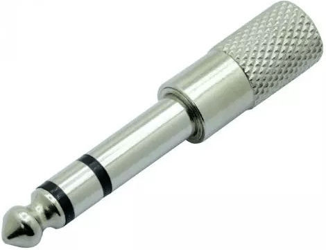 Μετατροπέας 6.3mm male σε 3.5mm female Ασημί 1τμχ DM-0324