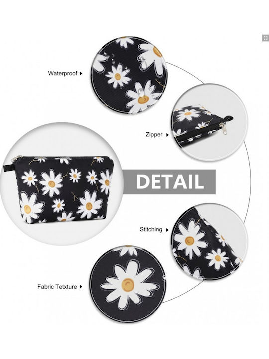 Miss Lulu Multi-functional Charming Print Cosmetic Bag & Storage Bag Travel Everyday Use Black